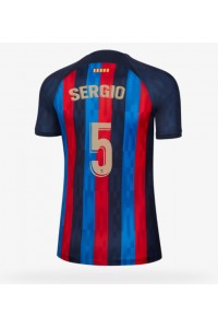 Barcelona Sergio Busquets #5 Fotballdrakt Hjemme Klær Dame 2022-23 Korte ermer
